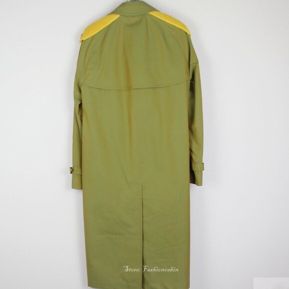 NWT Burberry Trench Coat | Contrast Knit, Designer London Heritage Style - Picture 7 of 16
